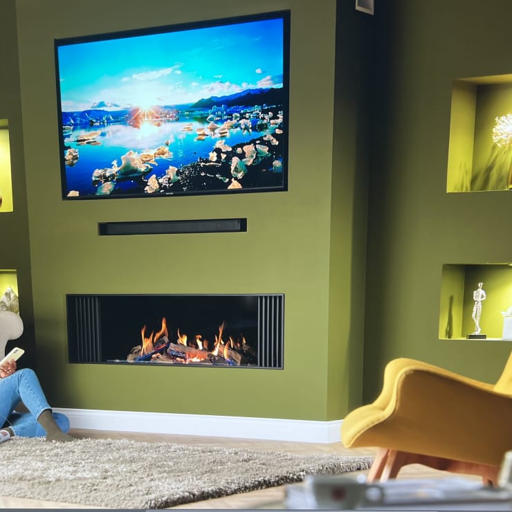 Image of Ravel 1500 Gas Fire Media wall 